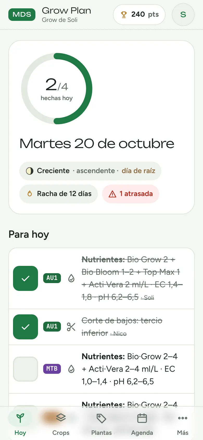 Abrís la app y sabés qué hacer hoy